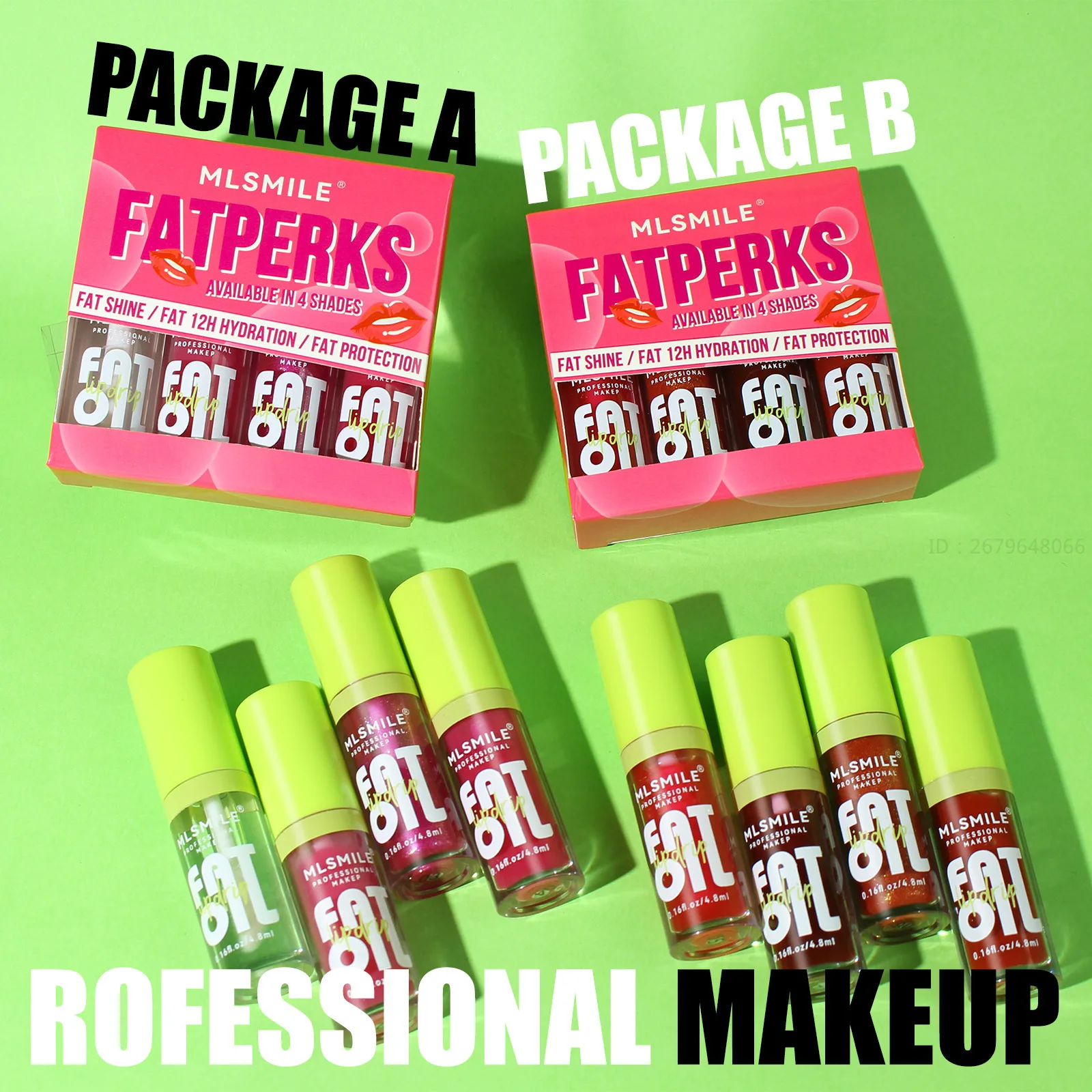 Lip Glaze Lip Plumper 4Pcs/Set Jelly Lip Plumping Oil Transparent Long Lasting Moisturizing Lip Care Hydrating Glaze Make Up Liquid Lipstick