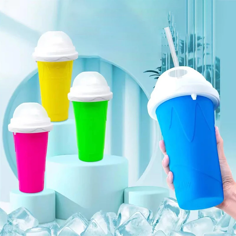 Smoothie Cup Quick-Frozen Slushy Maker Cup Large Capacity Slushy Cup For Homemade Smoothies Juice Ice Cream Summer Squeeze Beker Kitchen Tool