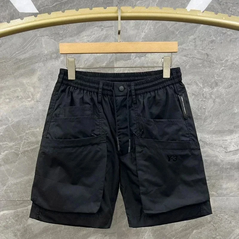 2024 Summer Y 3 Shorts Men's Streetwear Shorts Korean Style Black Cargo Shorts Breathable Shorts Valentine's Day For Man