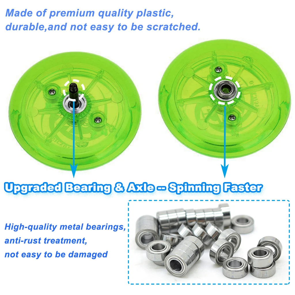 Ghost Hand Responsive Pro Level D1 Basic 2A Ball Bearing Yoyo for Kids Adults String Trick Looping Play Indoor Outdoor Playing