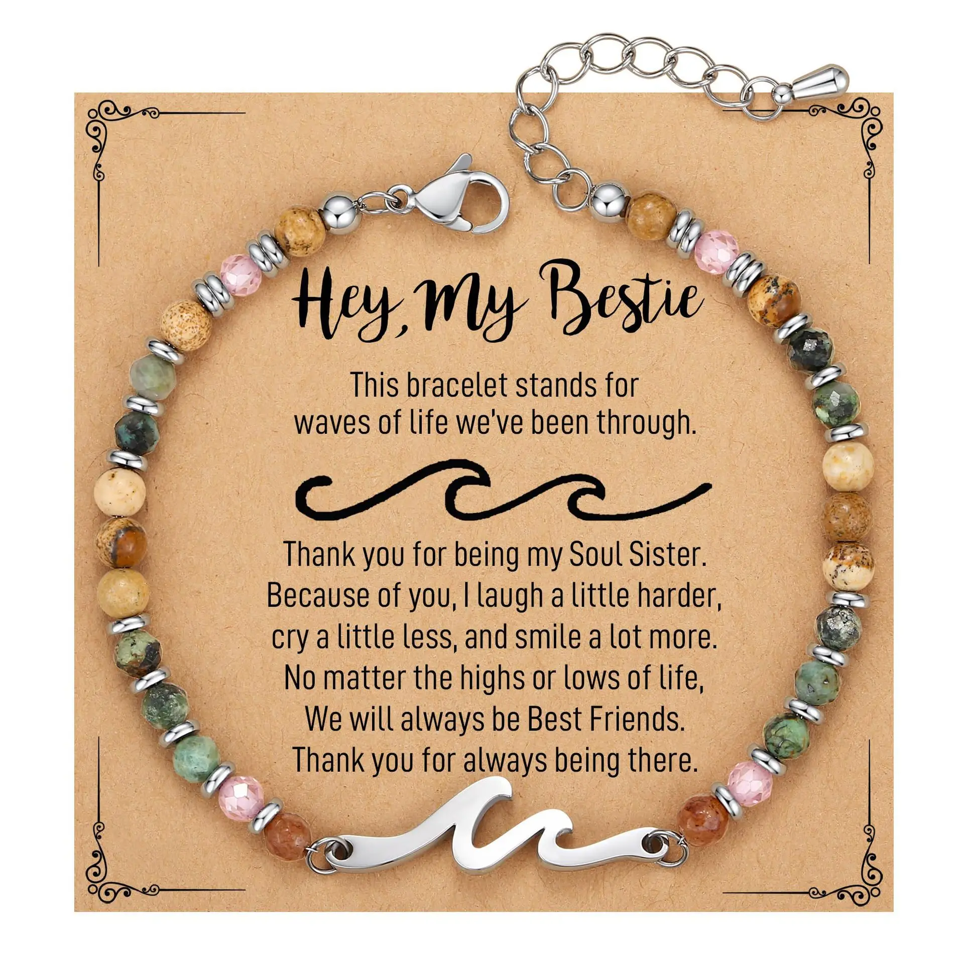 Wave Friendship Bracelet - Thoughtful Gift for Women and Best Friends