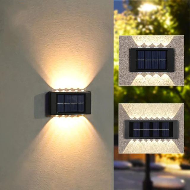 Luces Solares LED Exterior Jardin, IP65 Impermeable Lámpara, para  Iluminación de Caminos, Patio,Terreza y Camping, Blanca Cálida (A) :  .es: Iluminación