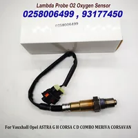 0258006499 93177450 Lambda Probe O2 Oxygen Sensor For Vauxhall Opel ASTRA G H CORSA C D COMBO MERIVA CORSAVAN Mk 13103981 1