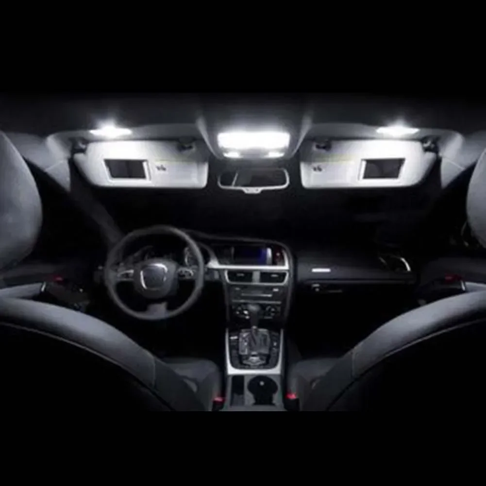 18-Piece Ultra Bright White LED Interior Car Light Package Kit
