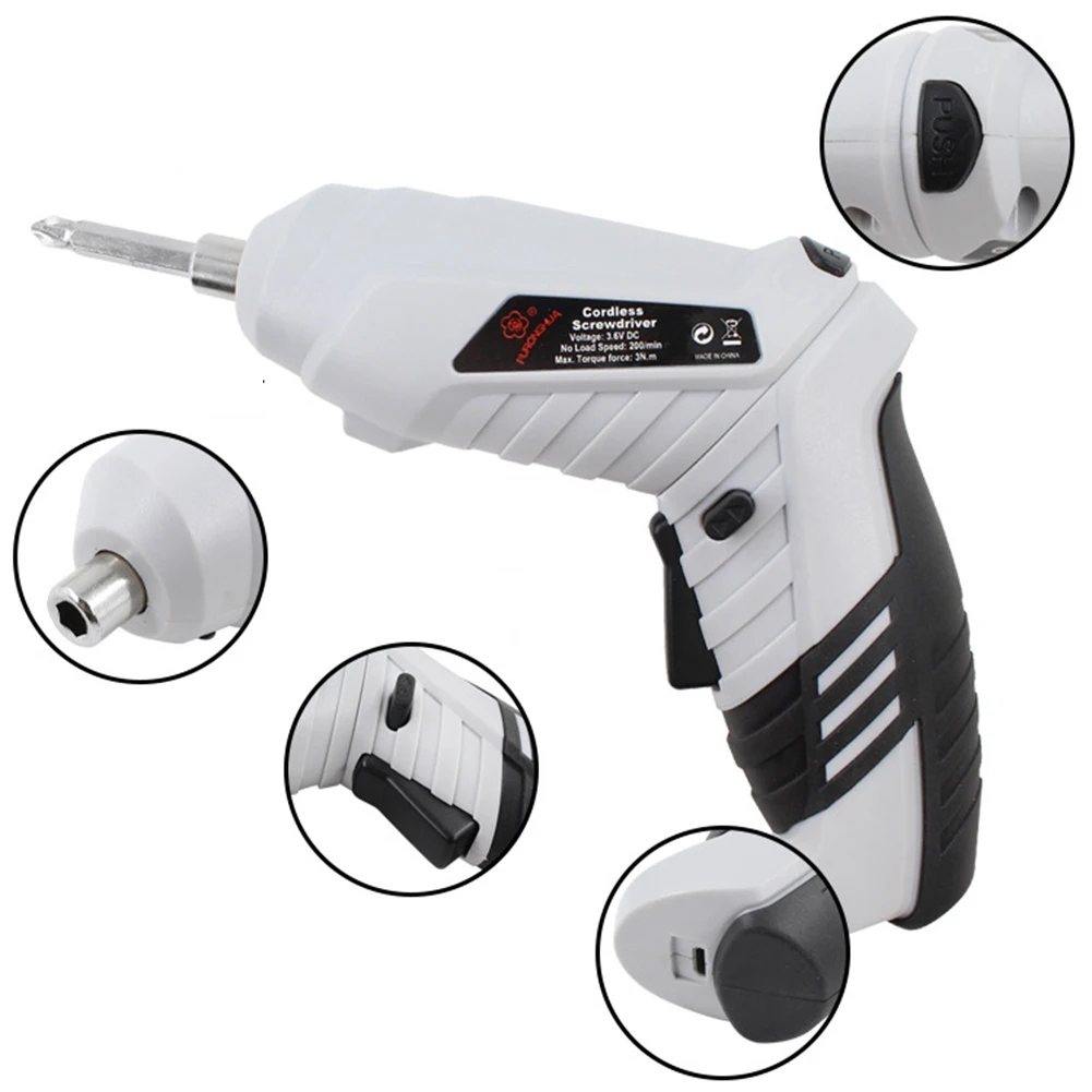 

Multi-functional Electric Screwdriver Hand Drill Easily Carrying Cordless Household Rechargeable Lightweight Gadgets