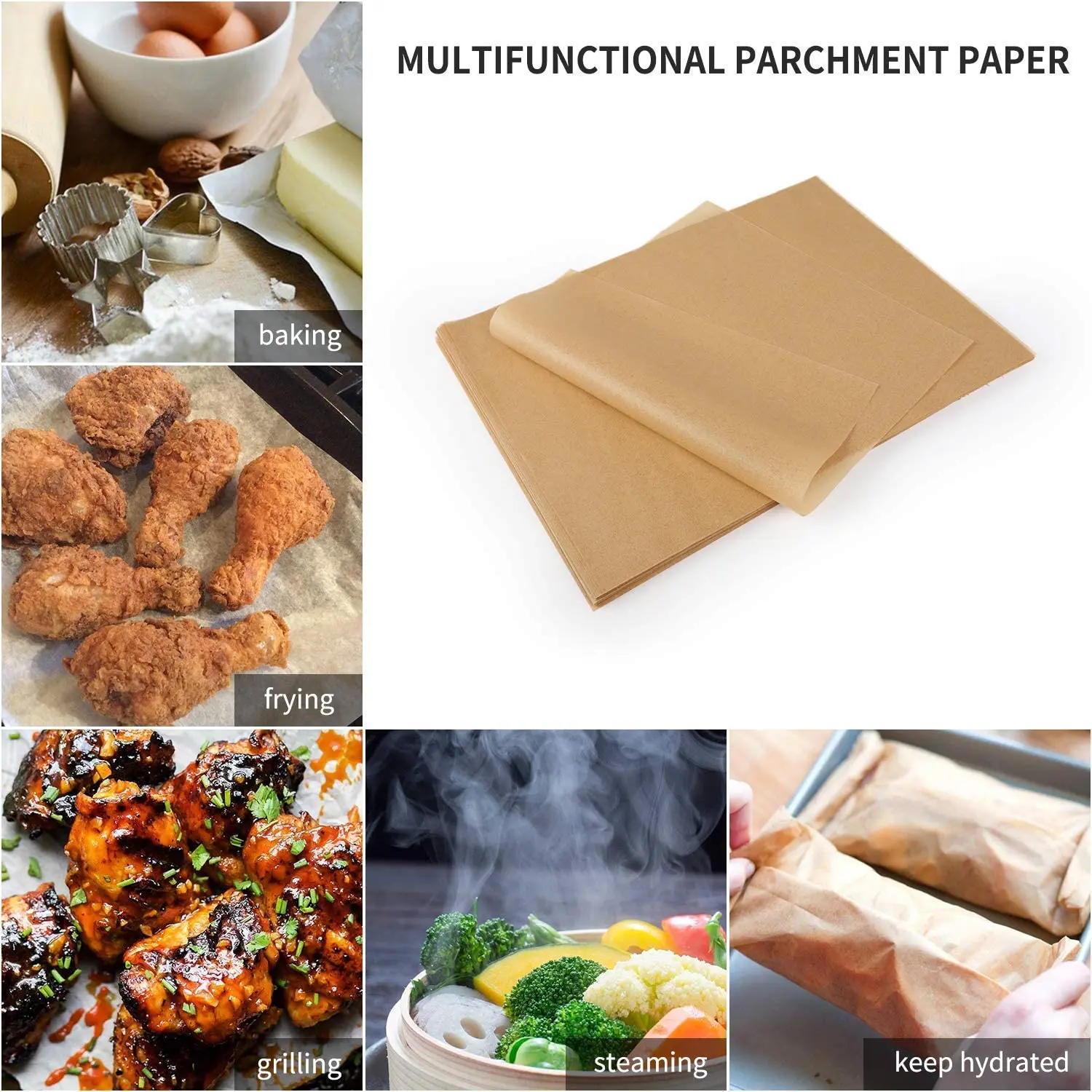 Precut Parchment Paper , 12x16 100 per Pack - SANE - Sewing and