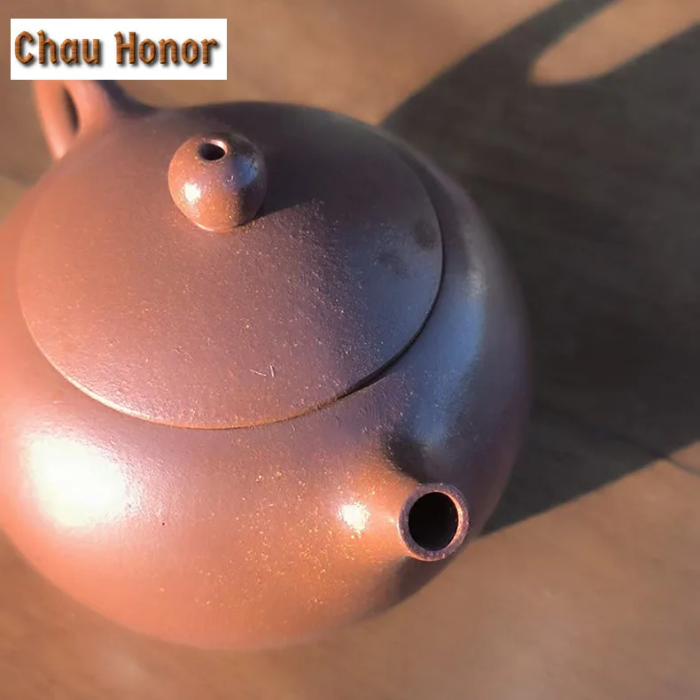 150ml Antique Yixing Purple Clay Teapots Master Handmade Xishi Pot Raw Ore Downhill Mud Kettle Chinese Zisha Tea Set Decoration