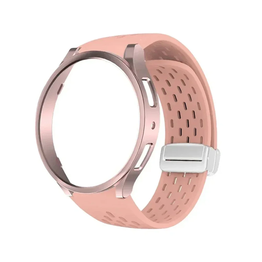 Enhanced PC Case & Silicone Strap with Magnetic Bracelet