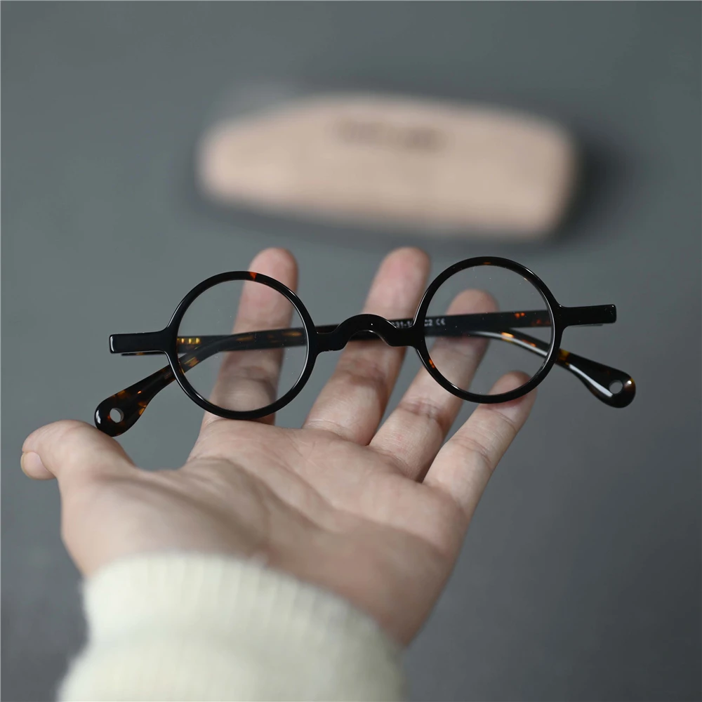 Cubojue Women's Full Rim Round Acetate Eyeglasses