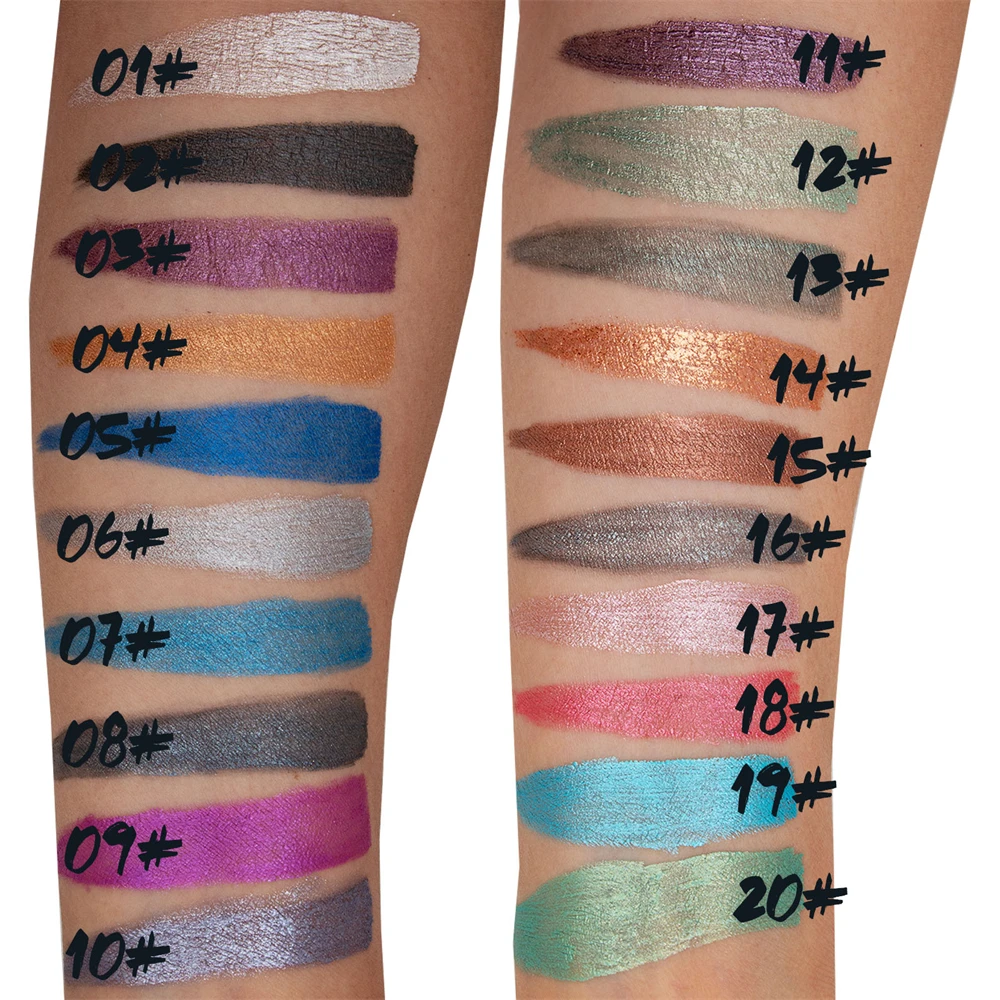 Glitzernder Lidschatten Stift Liquid Highlighter Wischfest Glanz_voghion.com
