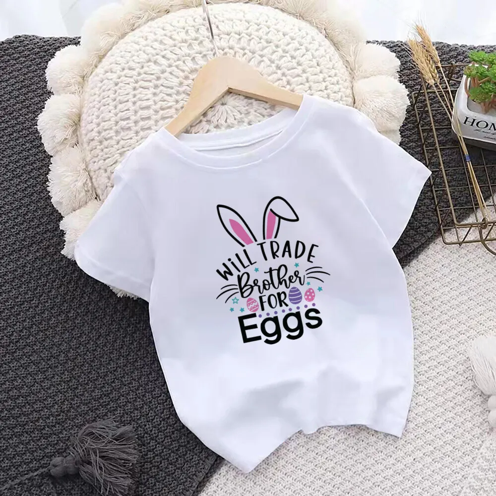 Kids Funny Easter Bunny Shirt 4