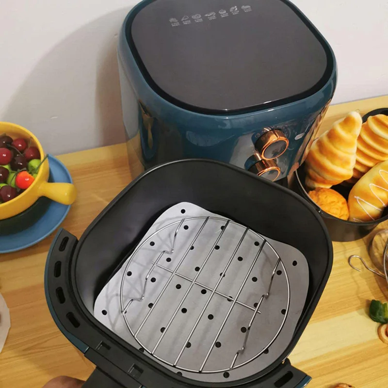Roasting Rack 6, 7, 8 Inches Round Stainless Steel Air Fryer Accessories Cooking Rack Single-layer Grill