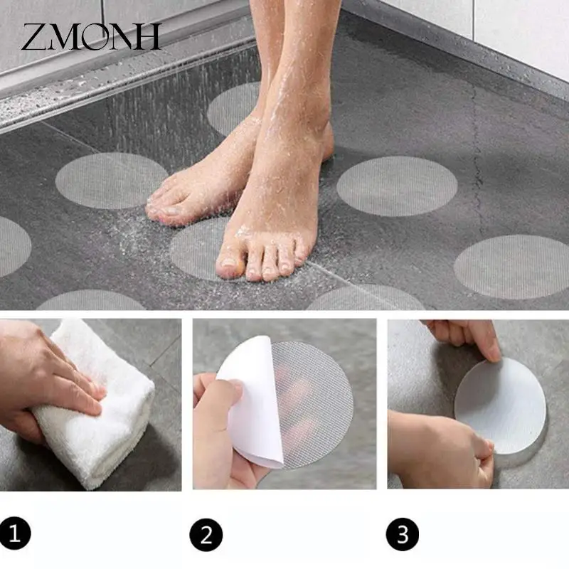Bathroom Slip Non-Slip Tape Anti-Slip Strips Shower Stickers Square Round Snowflake S-shaped Antiskid Sticker