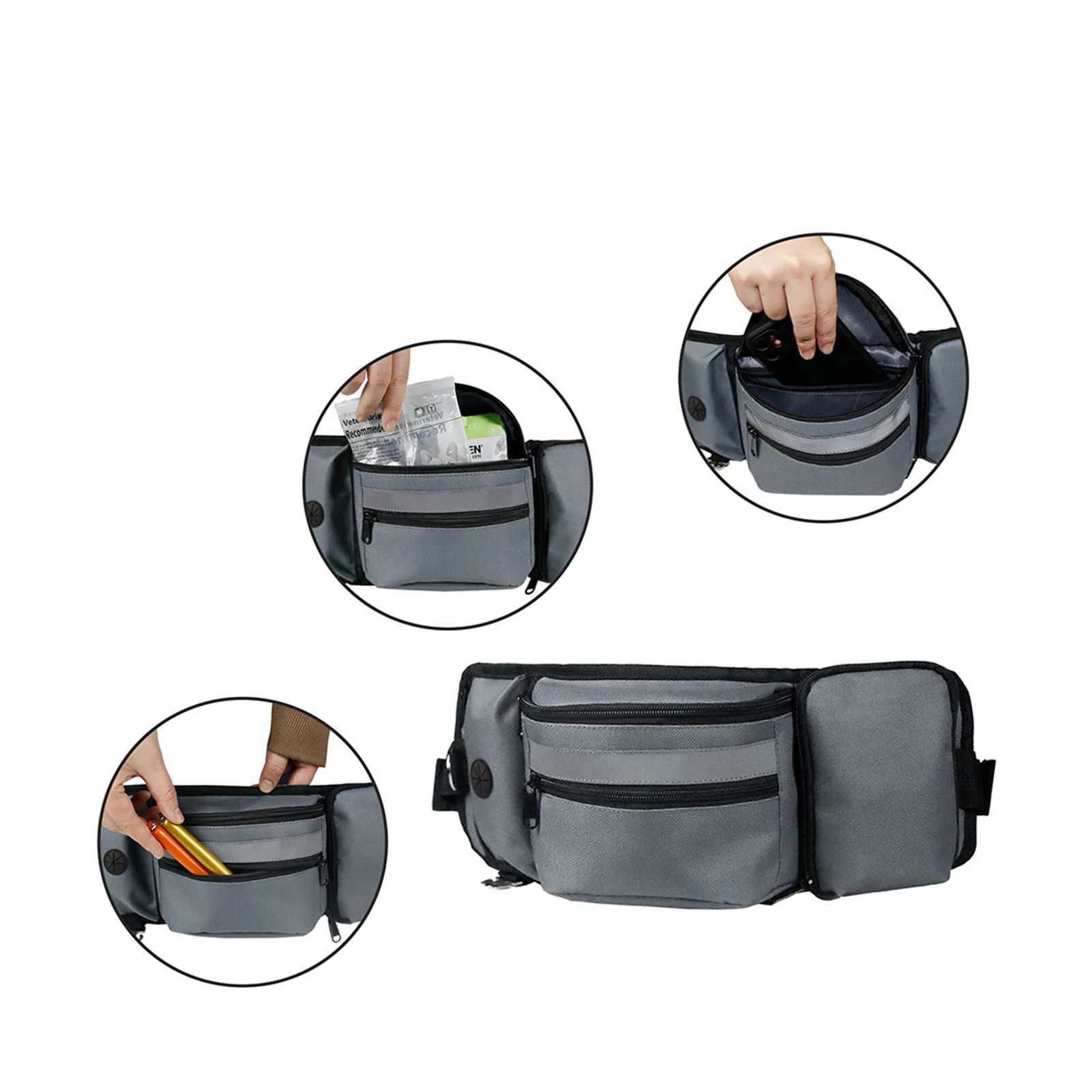 Portable Dog Treat Bag Outdoor Dog Treat Pouch for Training Feeding Bag Large Capacity Pet Trainer Waist Supplies