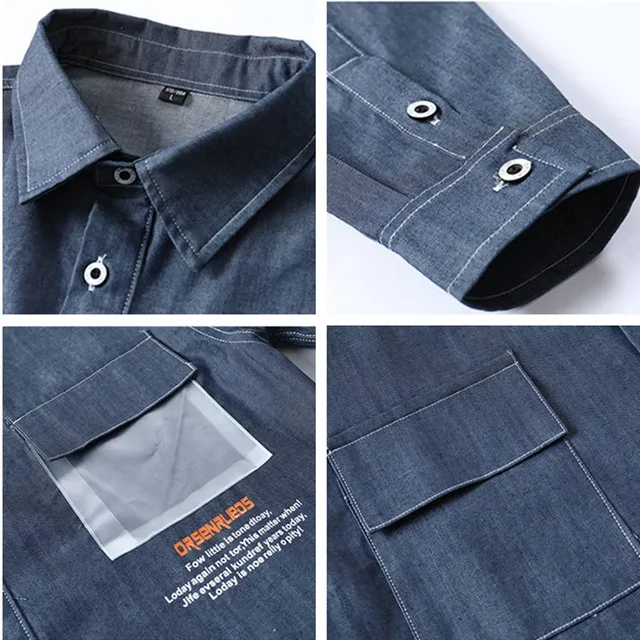 Camisa Jeans Masculina de Manga Longa: Um Essencial Estiloso para Qualquer Guarda-roupa 5 Camisa Jeans Masculina de Manga Longa: Um Essencial Estiloso para Qualquer Guarda-roupa