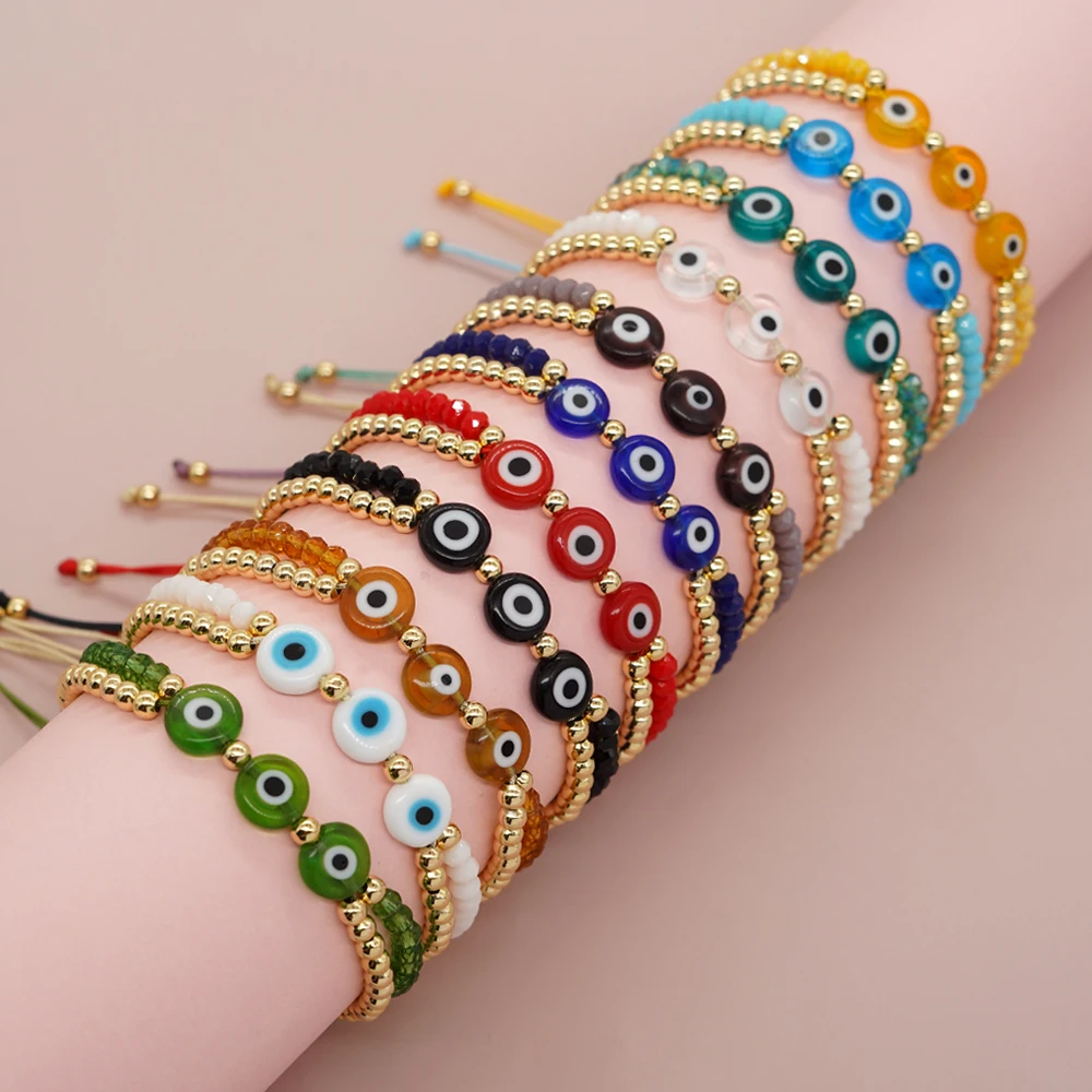 Summer Rainbow Bracelet Friendship Beads Women Jewelry Gift Accessory  Fashion