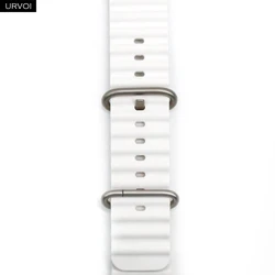 High-Performance Silicone Sport Strap for Apple Watch (White)