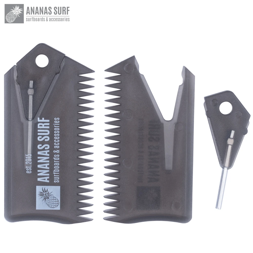 Ananas Surf Wax Comb Surfboard SUP Wax Remove Comb With Fin Key for Water Sports Surf sports accessory surf wax