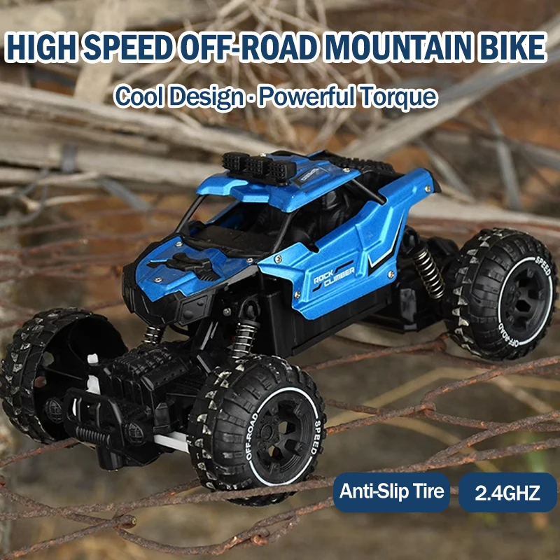 2.4G Alloy Electric Remote Control Car High Speed Off Road Racing Vehicle Truck Mini RC Car Toys For Boy Childrens Birthday Gift RC Car