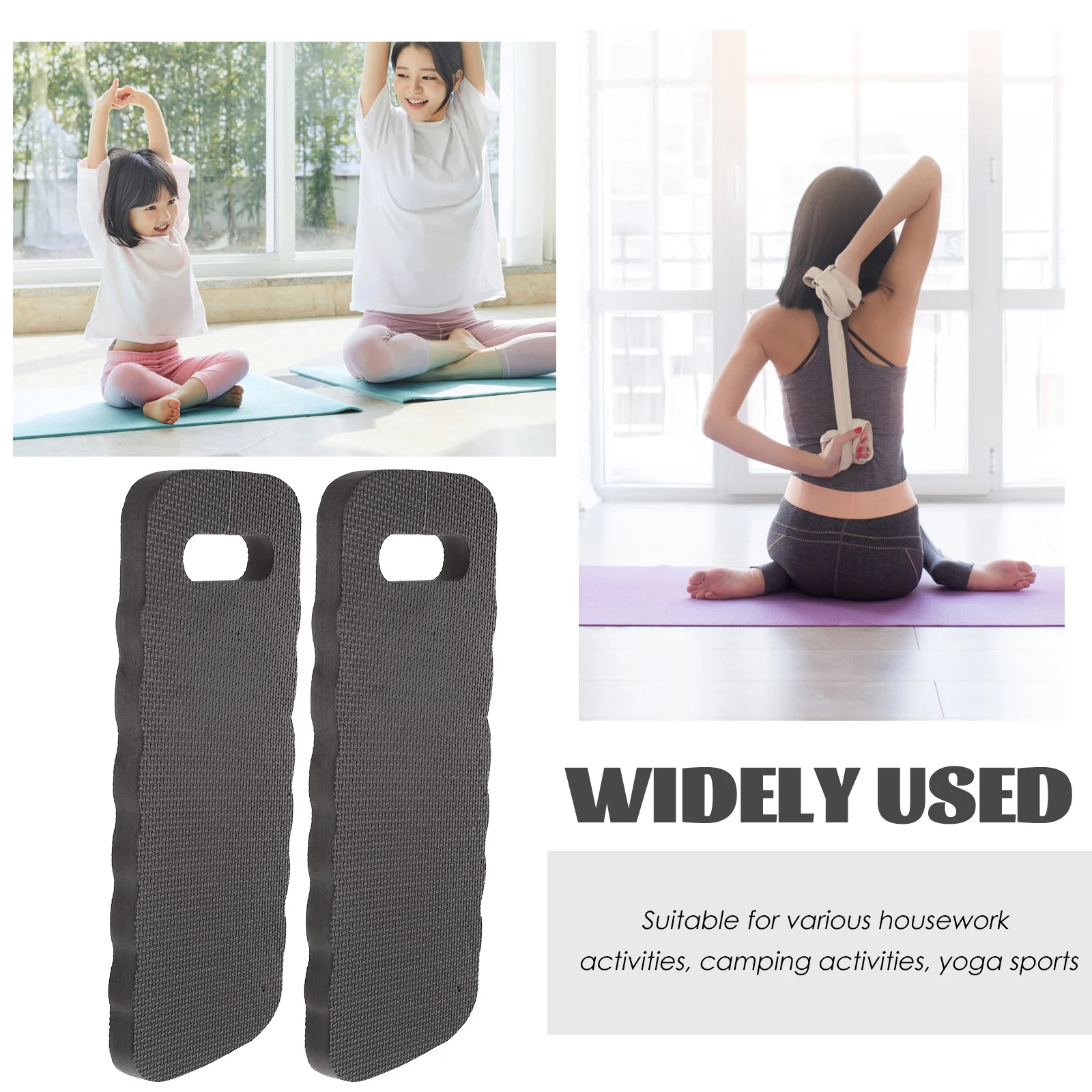 2 Pcs EVA Knee Pad Kneeling Cushion Yoga Mat Garden Kneeler Outdoor Seat Camping Mat Housework Tool Gardening Kneel Pad