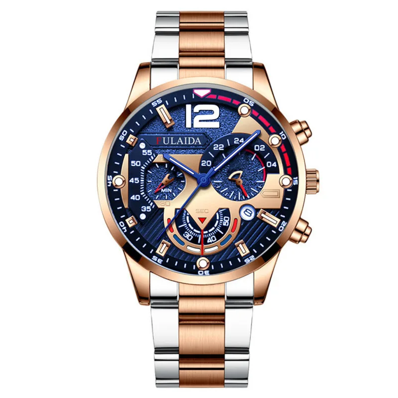 

Quartz Watches For Men's Steel Band Personalized Fashion Simple Leisure Business Party Men's Watches