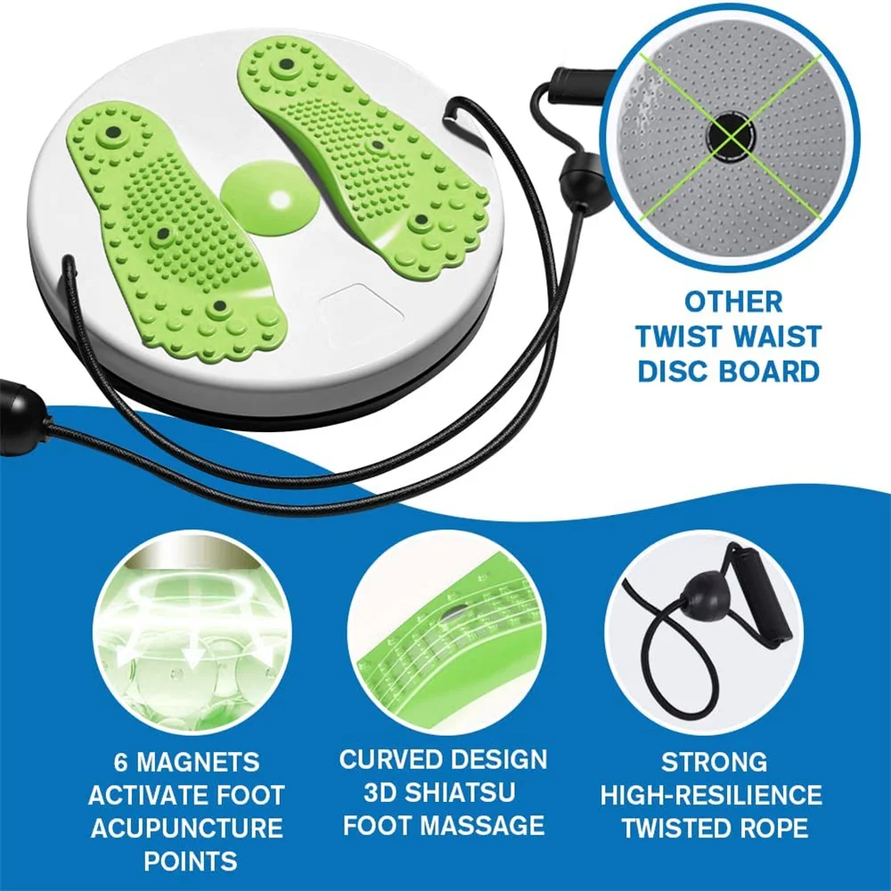 Waist Twisting Disc Balance Board Waist Twisting Disc Balance Board Fitness Equipment for Home Body Aerobic Rotating Sports Magnetic MassagePlate Exercise Wobble