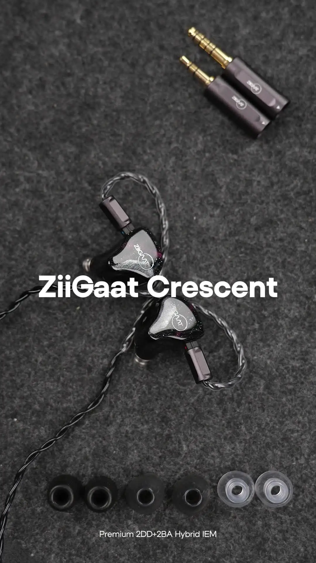 Linsoul ZiiGaat Crescent Premium 2DD+2BA Hybrid Handcrafted