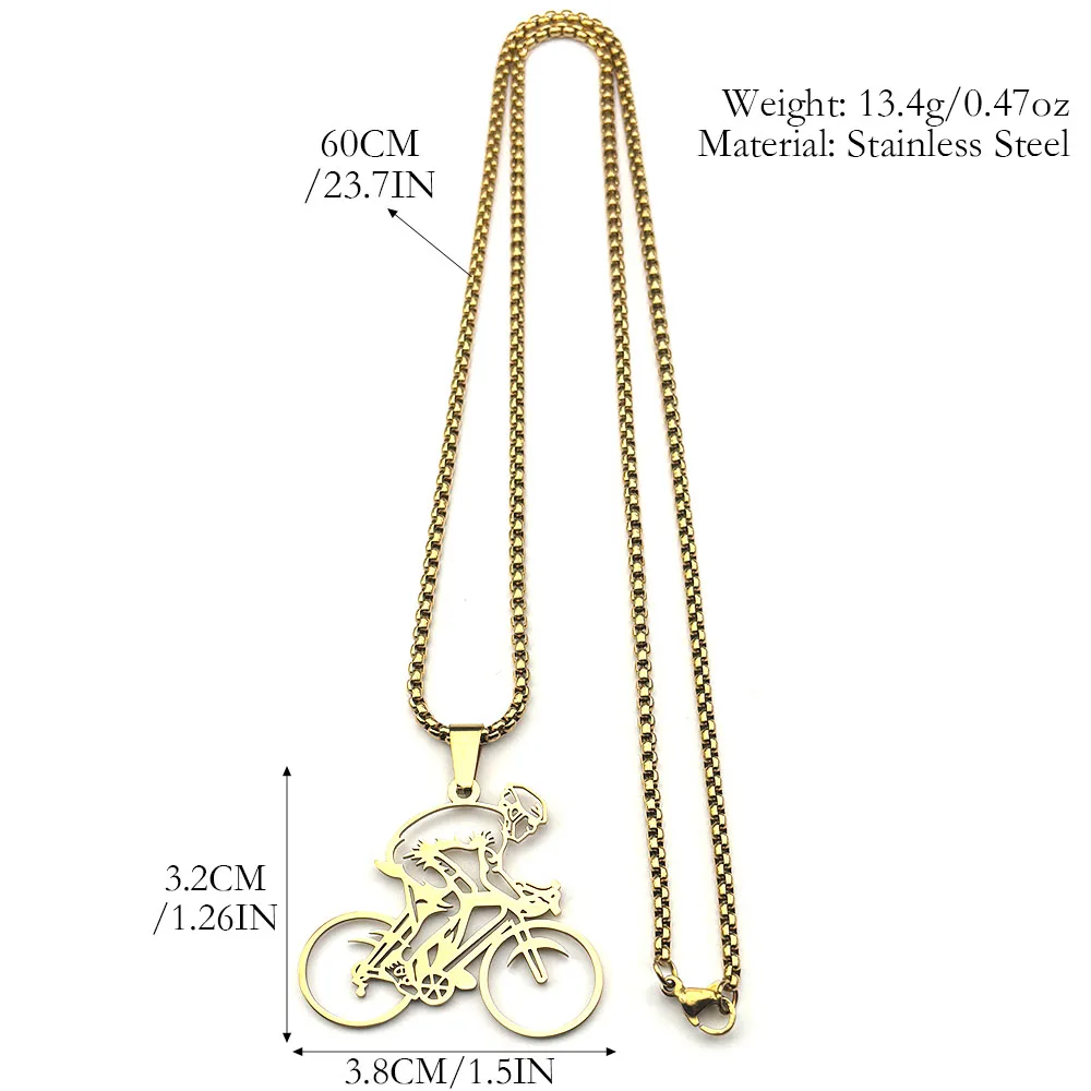 Stainless Steel Silver Chain Necklace for Outdoor Sports Enthusiasts