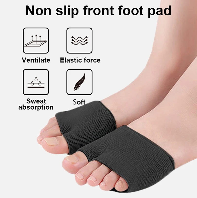 1pc Metatarsal sleeve Toe Bunion Sole Forefoot Gel Pads Cushion Half Sock Supports Foot Care Tool