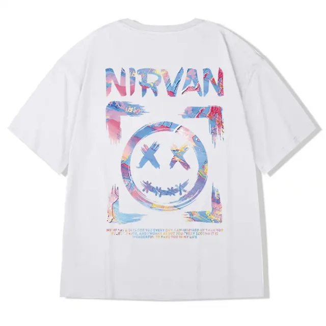 ZAZOMDE 2022 New High Street T Shirt Streetwear Men Hip Hop Printed T-Shirts Summer Hot Sale Harajuku Cotton Tee Male Loose Tops White