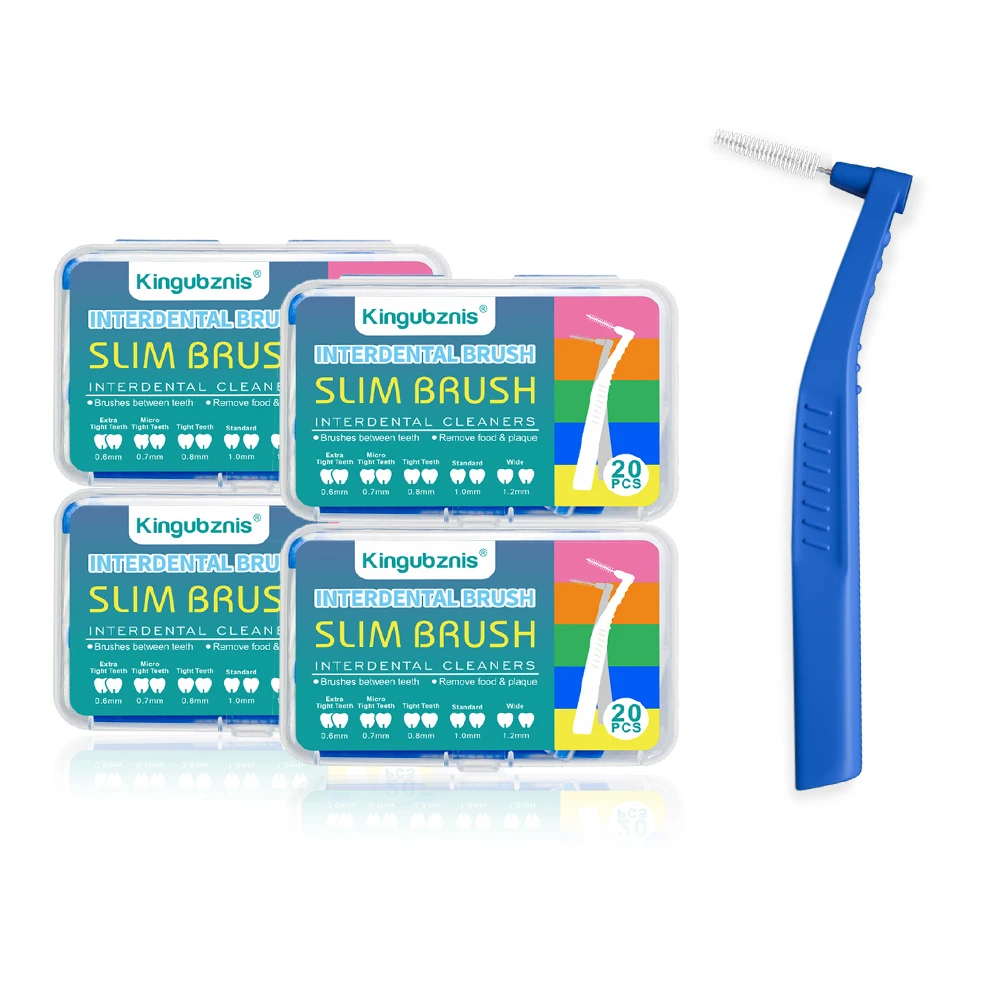 Kingubzbis 80pcs Interdental Brush For Orthodontic Clean Between Teeth