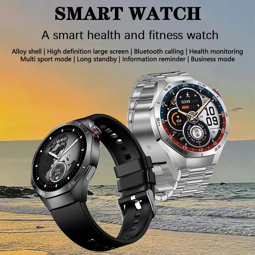 For Huawei GT5 PRO Sports Outdoor SmartWatch Men Upgraded Version AMOLED Screen Bluetooth Call Heart rate Waterproof Women Watch 2