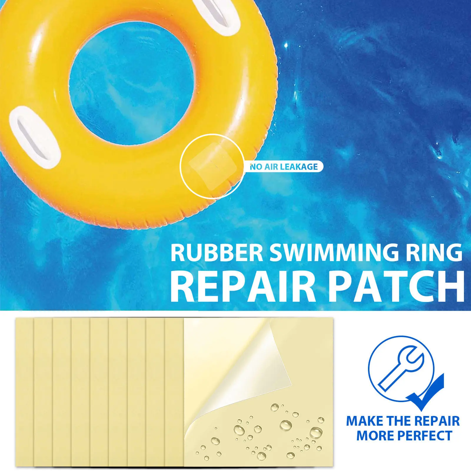 Iatable Pool Patch Repair Kit Air Mattress Patch Waterproof PVC Repair Hole Sticker Tape For Tent Yoga Ball Kayak pvc patch kit