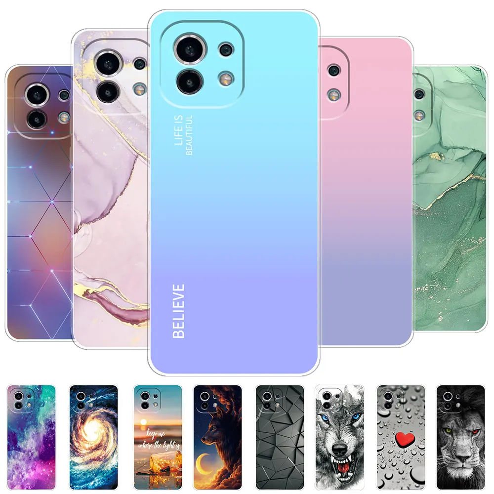 Per Xiaomi Mi 11 Custodia Per Xiaomi Mi11 Pro Mi 11 Lite Custodia Morbida In Silicone Trasparente Per Xiaomi Mi11 Pro Fundas