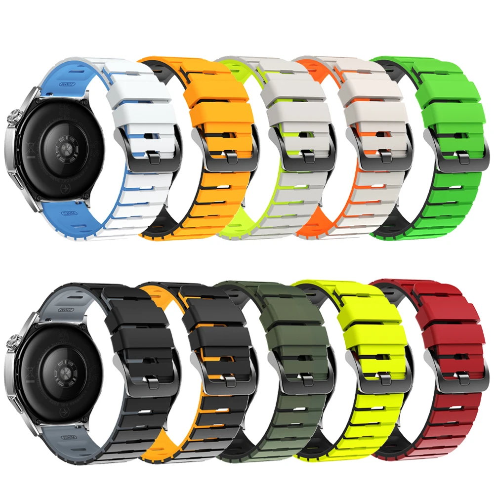 22mm Sport Breathable Silicone Smartwatch Band Bracelet