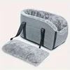 Portable Pet Car Seat with Detachable Armrest Pillow Lift Seat Safety Buckle and Central Control for Medium Small Dogs and Cats 6