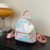 Mini Backpack Women Nylon Cute Small Shopper Handbag Multicolor Book Bags with Heart Pendant Girls Fashion Shoulder Bag 2