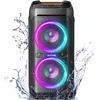 100W Bluetooth Speakers V5.3, IPX6 Waterproof Portable Loud Wireless Speaker with Deep Bass/Karaoke Outdoor Boombox with Lights 1