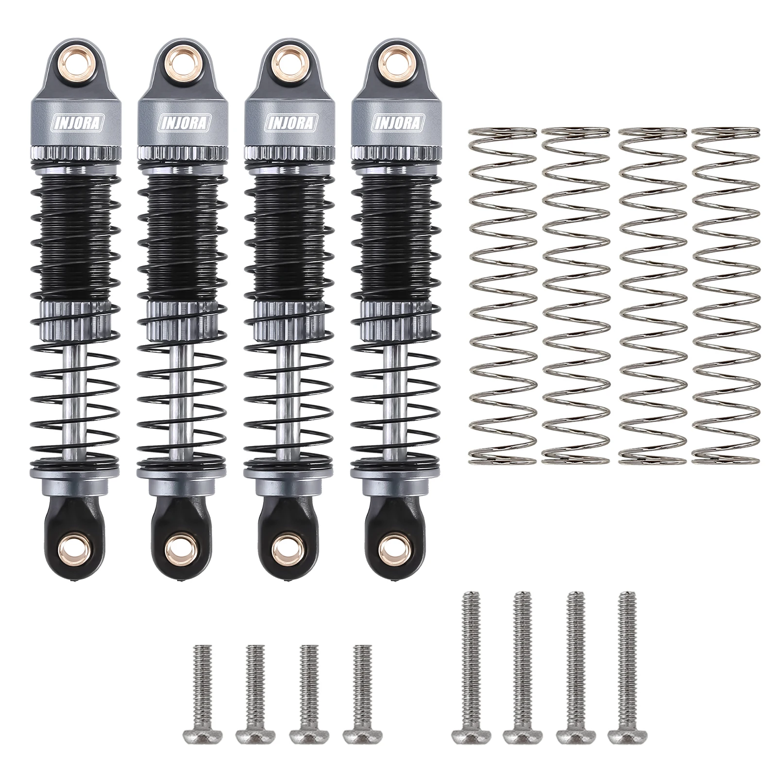 INJORA 53MM ネジ付きショックアブソーバー オイルダンパー 1/18 RC