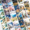 Mr. Paper, Travel Plan Series Washi Stickers Tape, Travel Landscape Decorate Washi Tape Student Hand Account Material Washi Tape 5