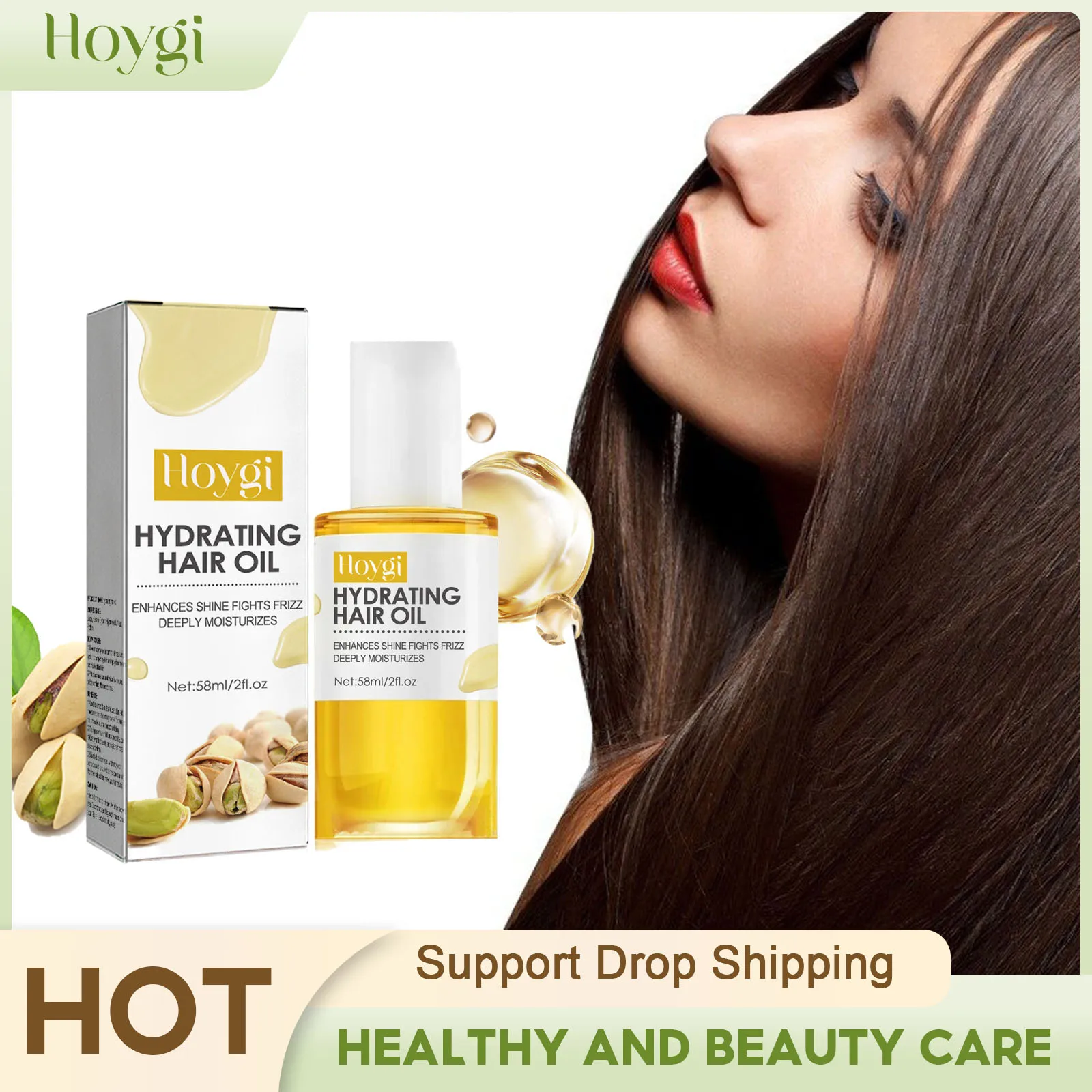 Hair Treatment Essential Oil Repair Dry Damaged Smooth Frizzy Anti Dandruff Scalp Massager Shiny Strengthen Nourishing Hair Oil