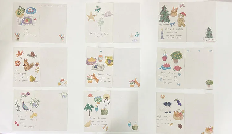 따뜻한 인사말 카드, 미적 감각의 꽃 그림 크리스마스 엽서, 친구들을 위한 선물, DIY 공예 및 벽 장 백지