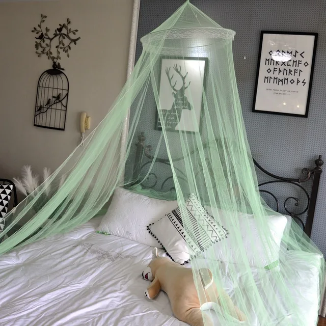 Romantic black mosquito net Mosquito net in summer Encrypted folding mosquito net Universal type suspended ceiling Home and Outd 6