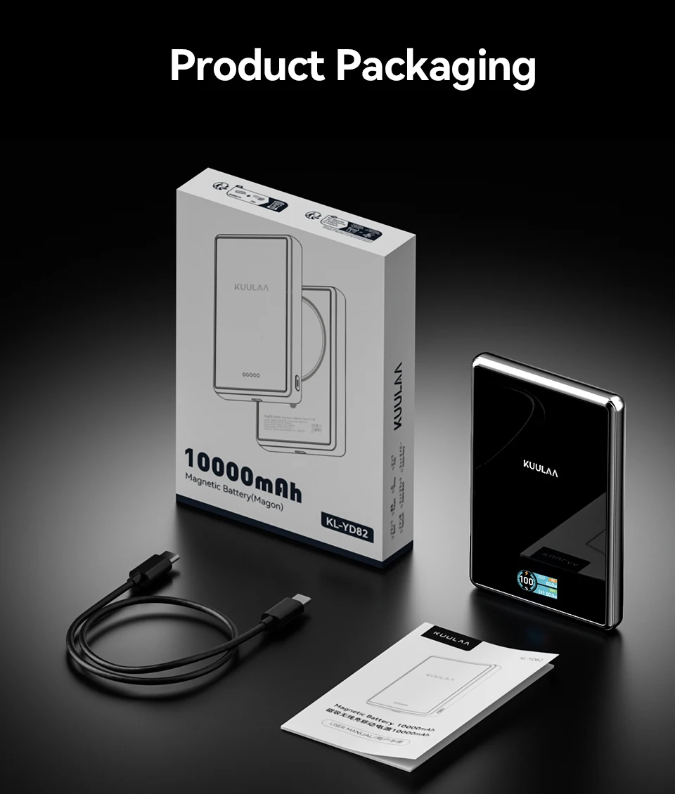 Kuulaa Qi2 Magnetic Power Bank 10000mAh PD 20W