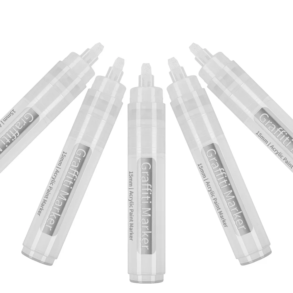 Marker 15mm Wide Tip Large Acrylic Paint Pens for Drawing DIY 6