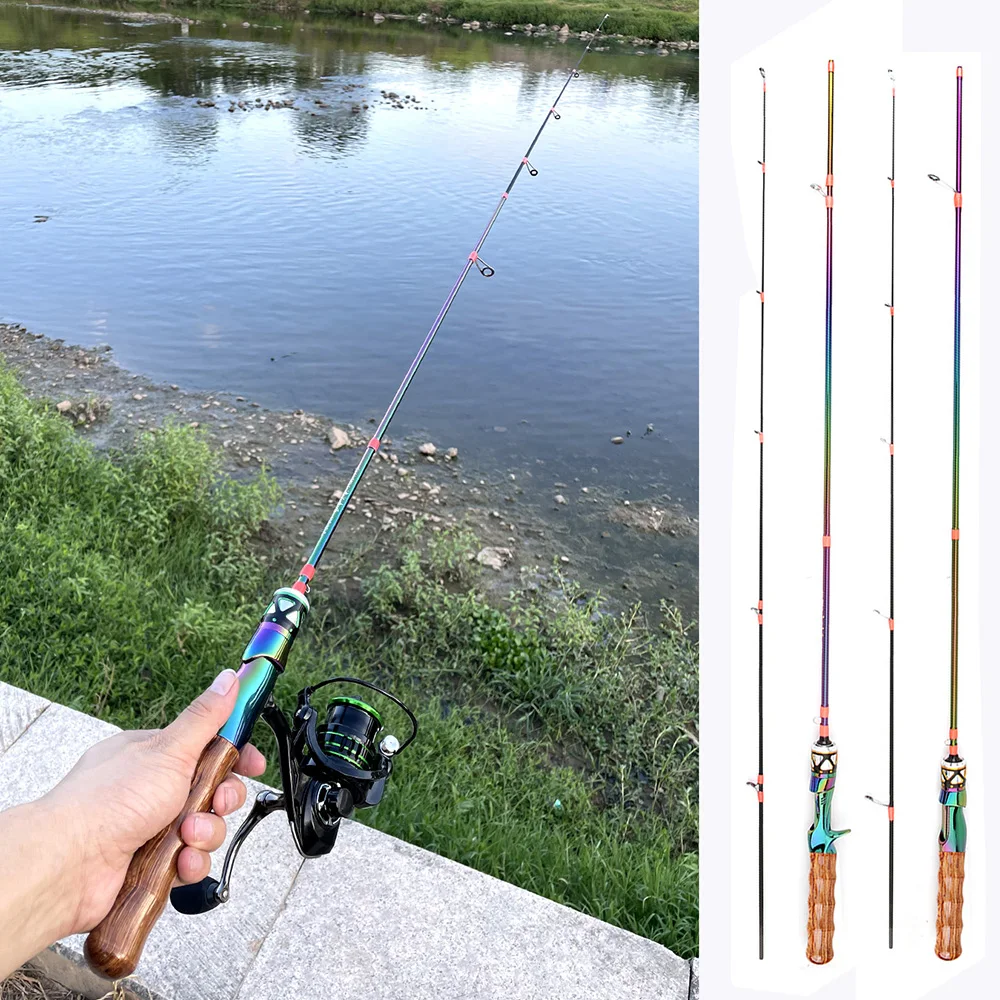 Casting Rod Spinning Rods For Bass Fishing 2.1m 4 Sections Carbon