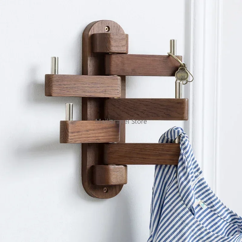 Living room solid wood clothes hanger, wall mounted clothes hanger, large bedroom changing room, gifts
