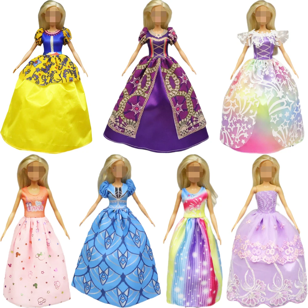 Barbies Clothes Fairy Tales of Princess Dresses for 11.8inch Barbies Doll Clothes Dress Accessories 1/3BJD Blyth Dolls Skirt Toy complete andersen s fairy tales