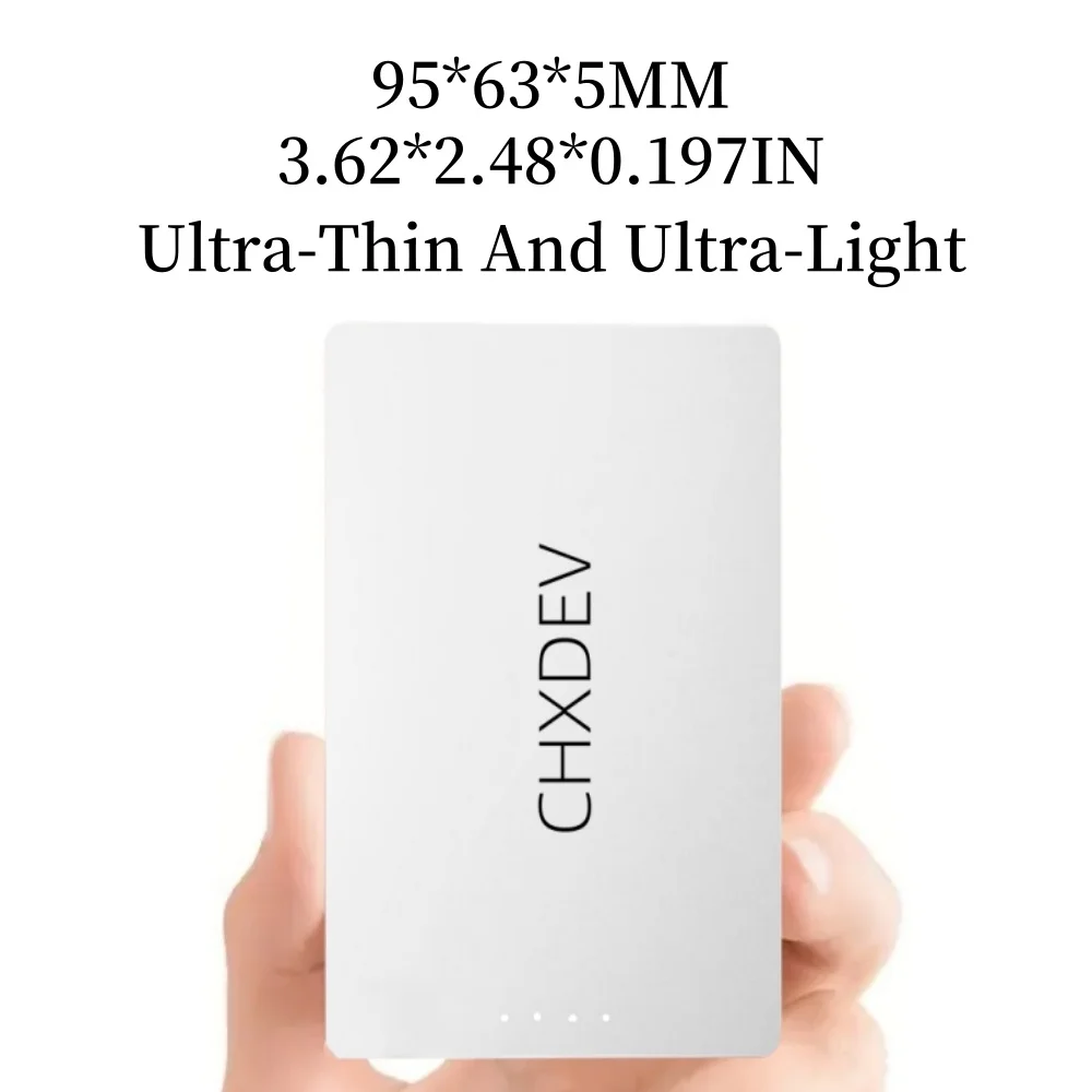 CHXDEV Ultra Thin Phone Charger. Portable Power Bank With All Phones. 8000mAh &5V 2A Fast Charge. B For iPhone XIAOMI Samsung 6