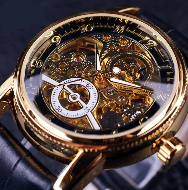 Retro pulseira de couro masculino moda lazer oco relógio mecânico automático 2025 novo esporte à prova dwaterproof água relógios para homem